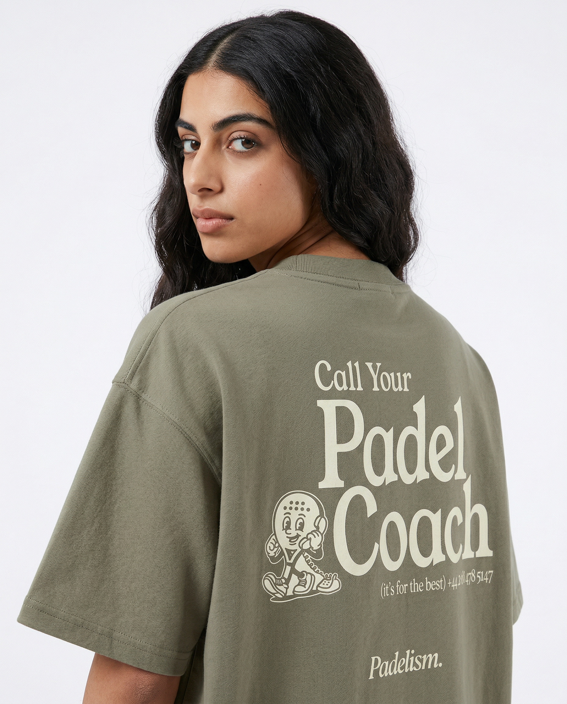 Padel Coach - Heavyweight T-Shirt — 100% cotton padel t-shirt designed in London