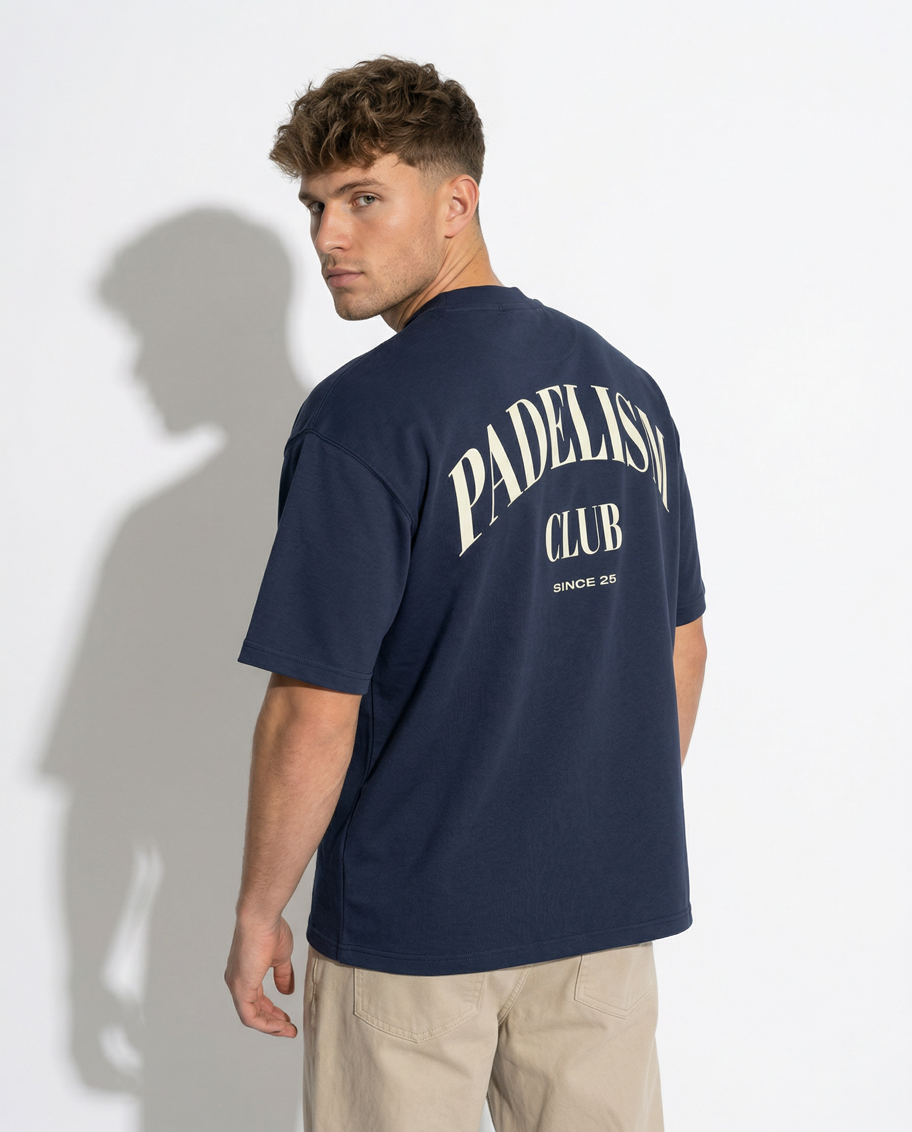 Padelism Club 25 - Heavyweight T-Shirt — 100% cotton padel t-shirt designed in London