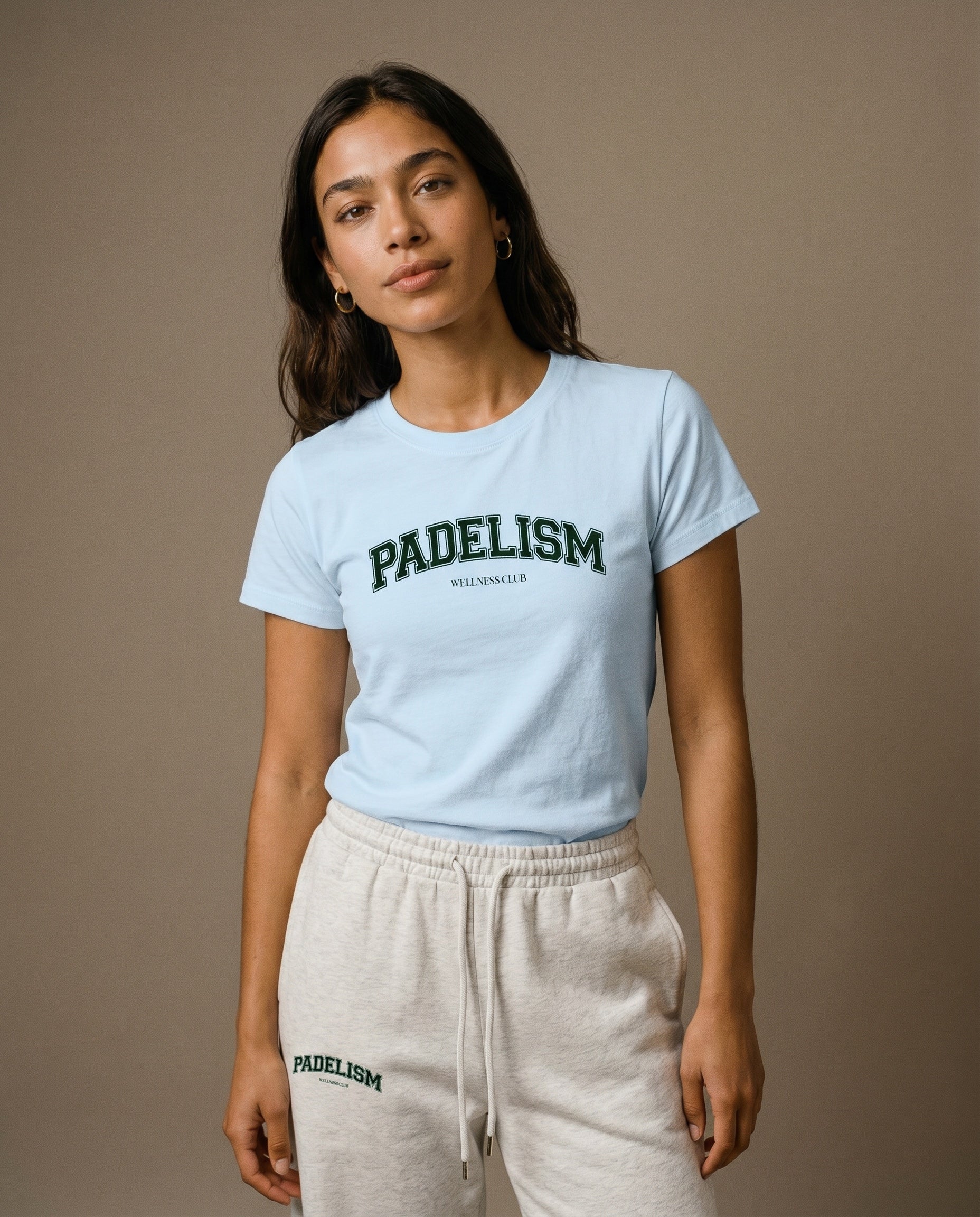 Padelism Wellness Club Crewneck T-Shirt - Blue