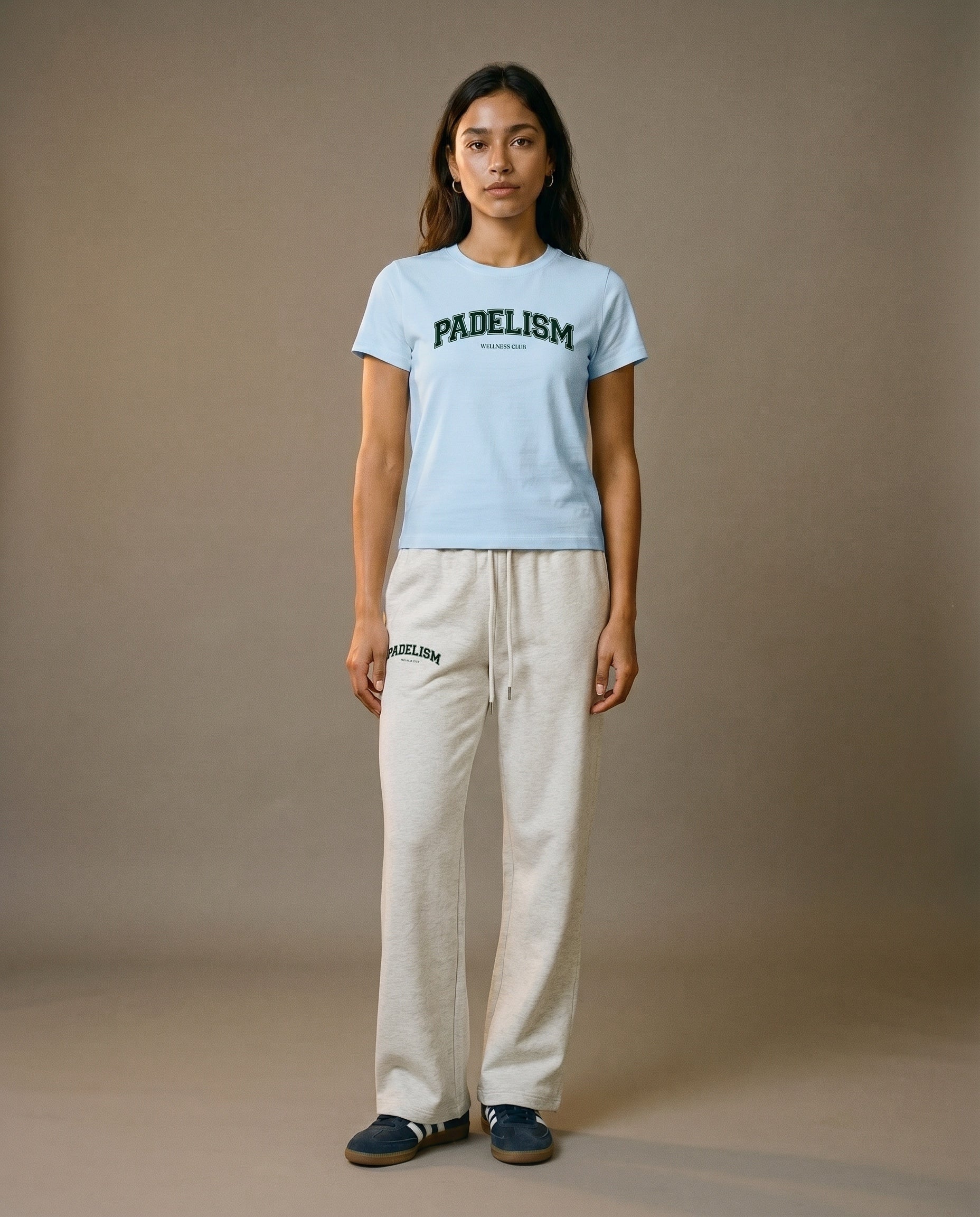 Padelism Wellness Club Crewneck T-Shirt - Blue