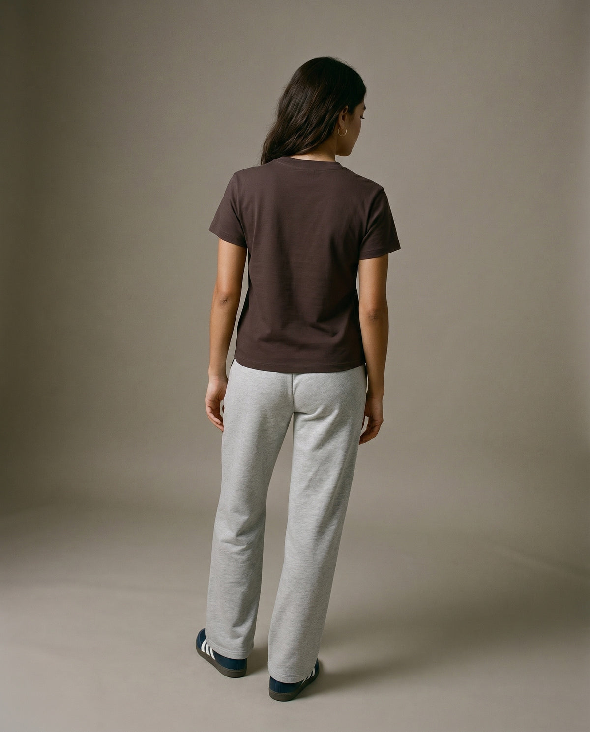 Padelism Wellness Club Crewneck T-Shirt - Brown