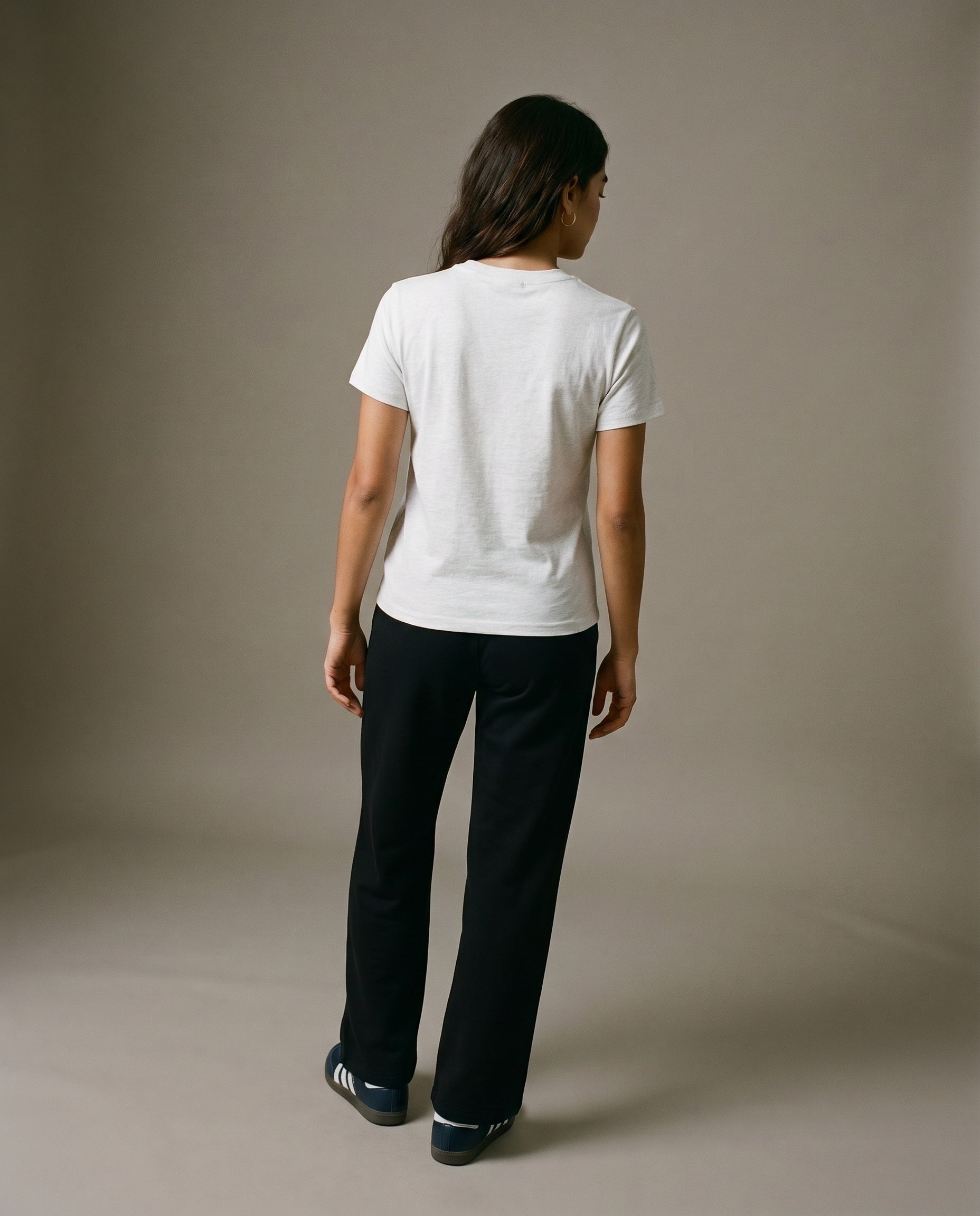 Padelism Wellness Club Crewneck T-Shirt - Flower Gray
