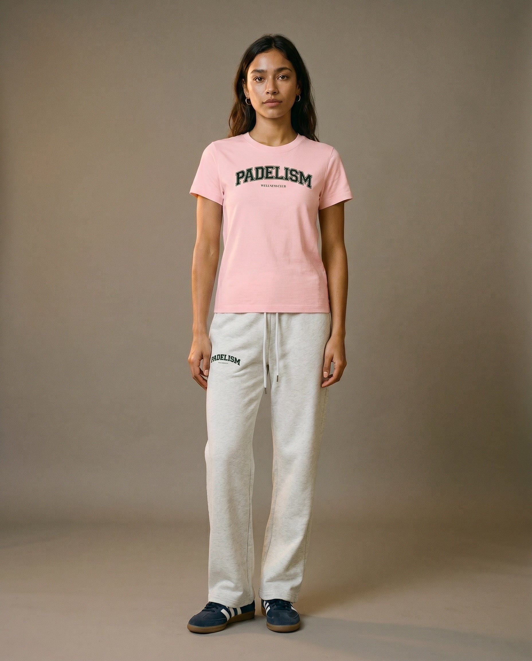 Padelism Wellness Club Crewneck T-Shirt - Pink